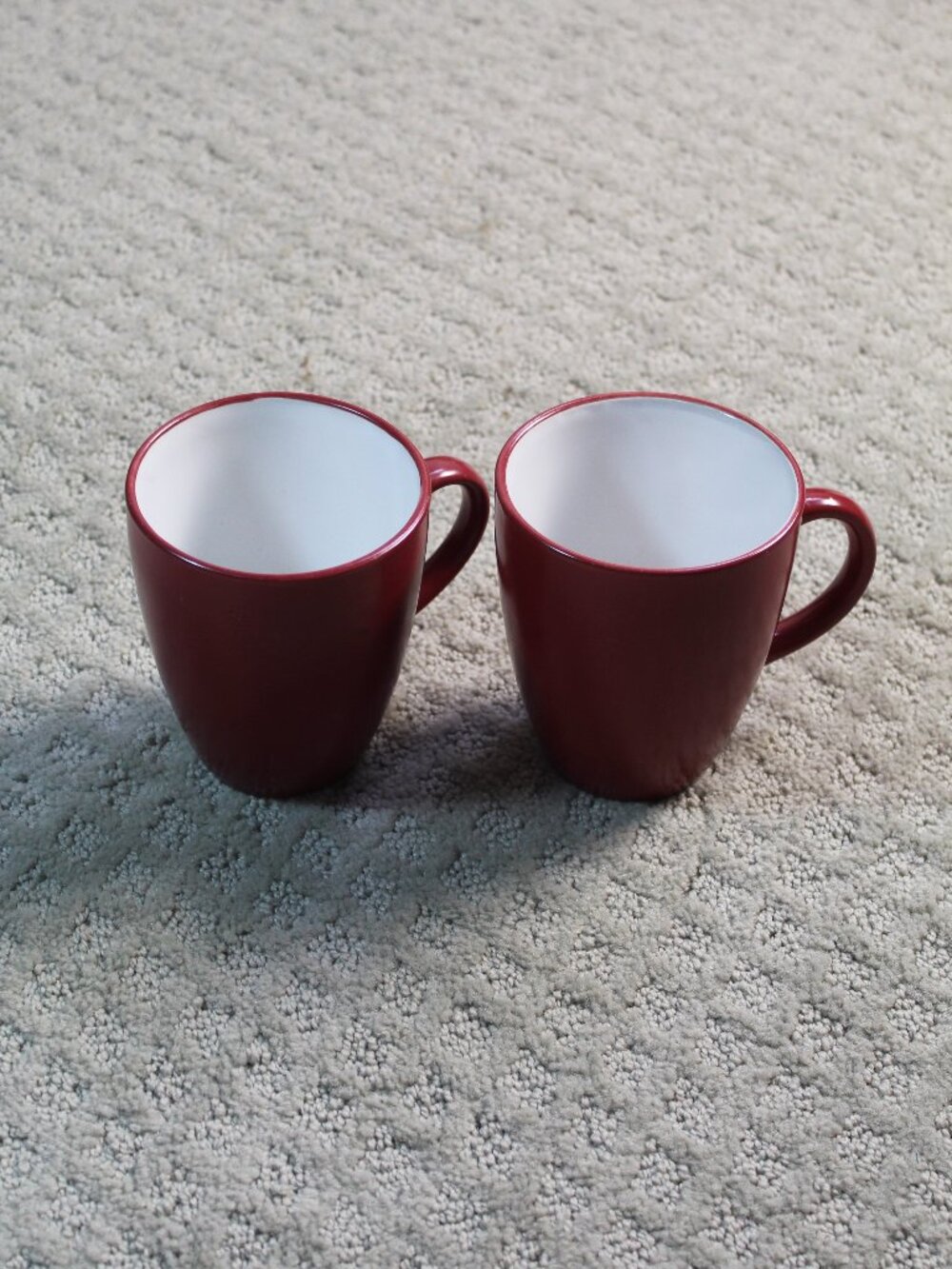 Set of 2 Pfaltzgraff Harmony Matte Red Coffee Mugs